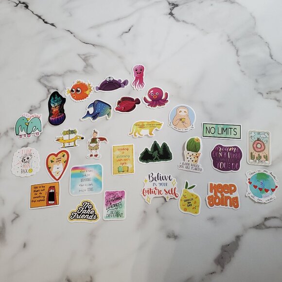 28 piece Cute Sticker Bundle - Picture 1 of 11